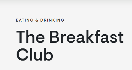 breakfast club restaurant
