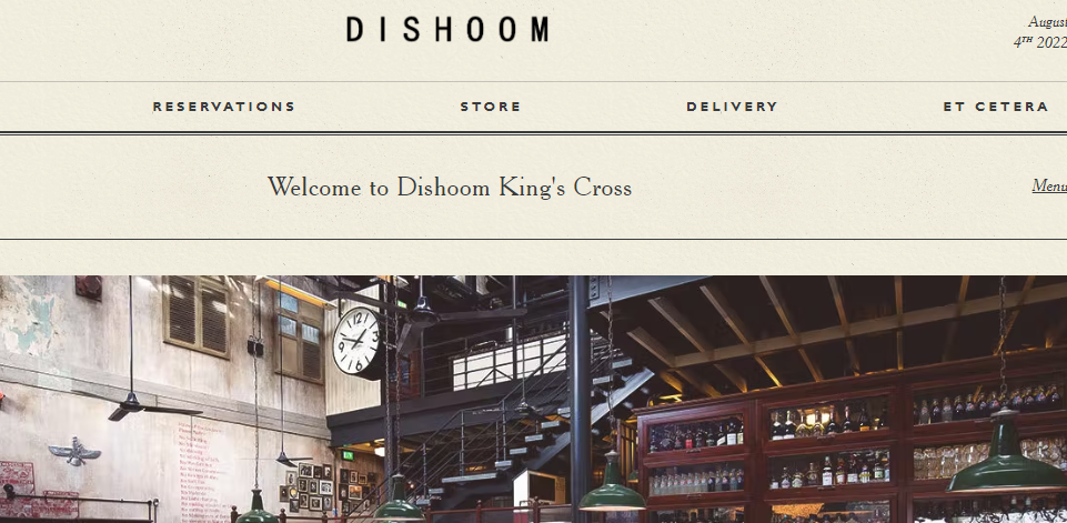 dishoom restaurant
