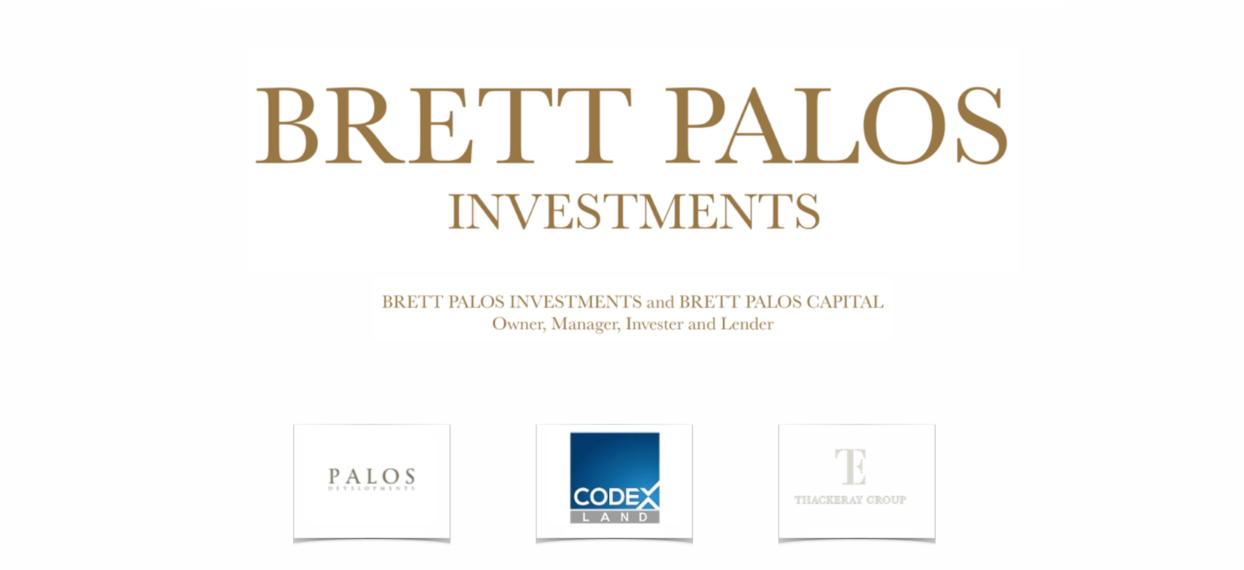 BRETT PALOS INVESTMENTS