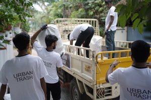 cleaning waste materials 